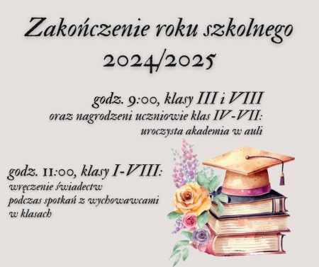 Zakończenie roku szkolnego 
