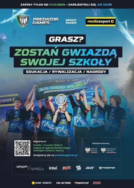 Zapisy szkół do trzeciego sezonu Predator Games