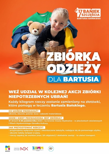 Zbieramy ubrania, buty i maskotki