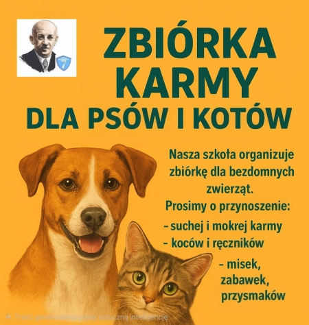 Zbiórka karmy dla psów i kotów 