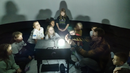 Kino sferyczne w naszej szkole.