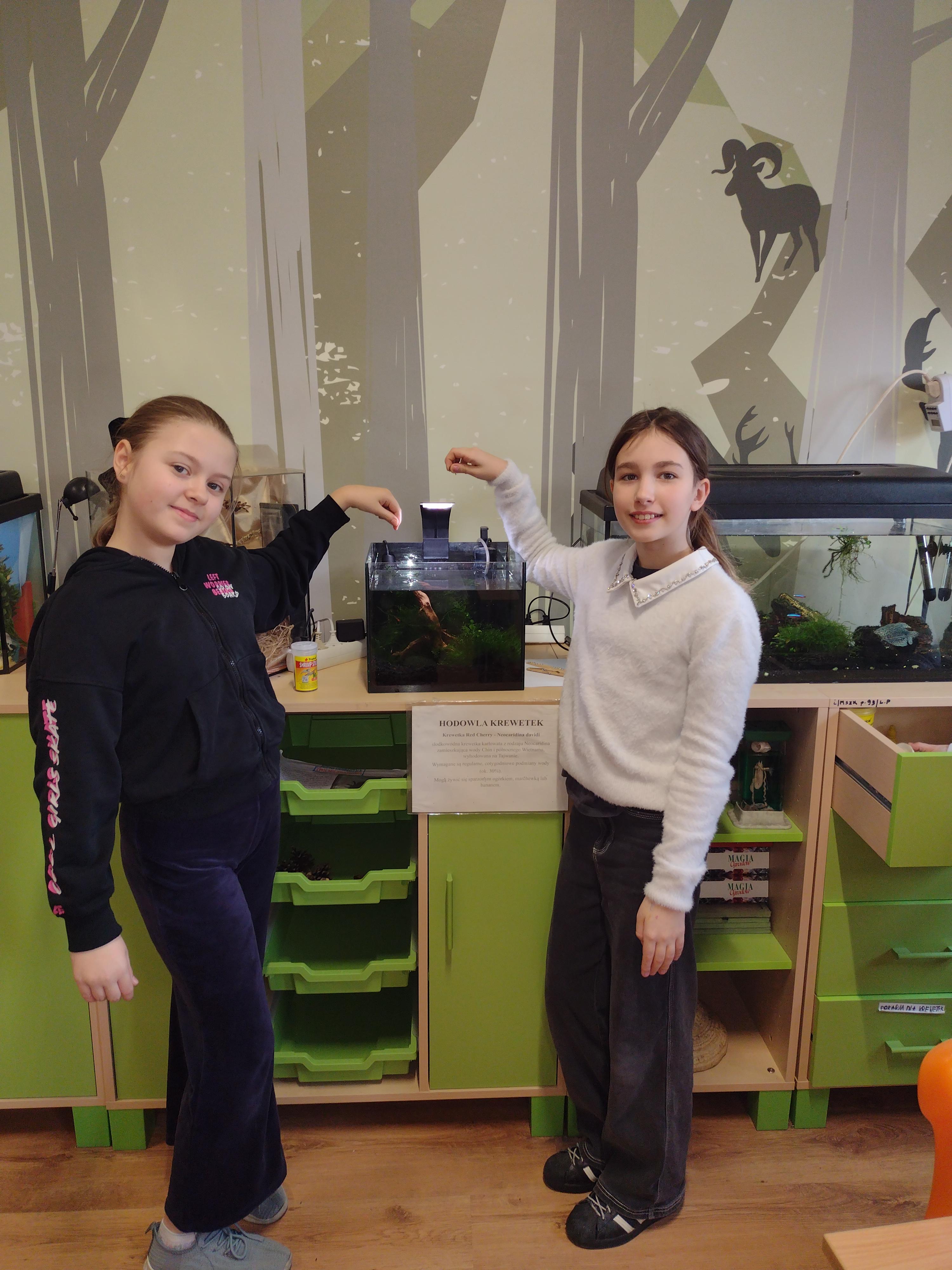 Zwierzęta w sali biologicznej