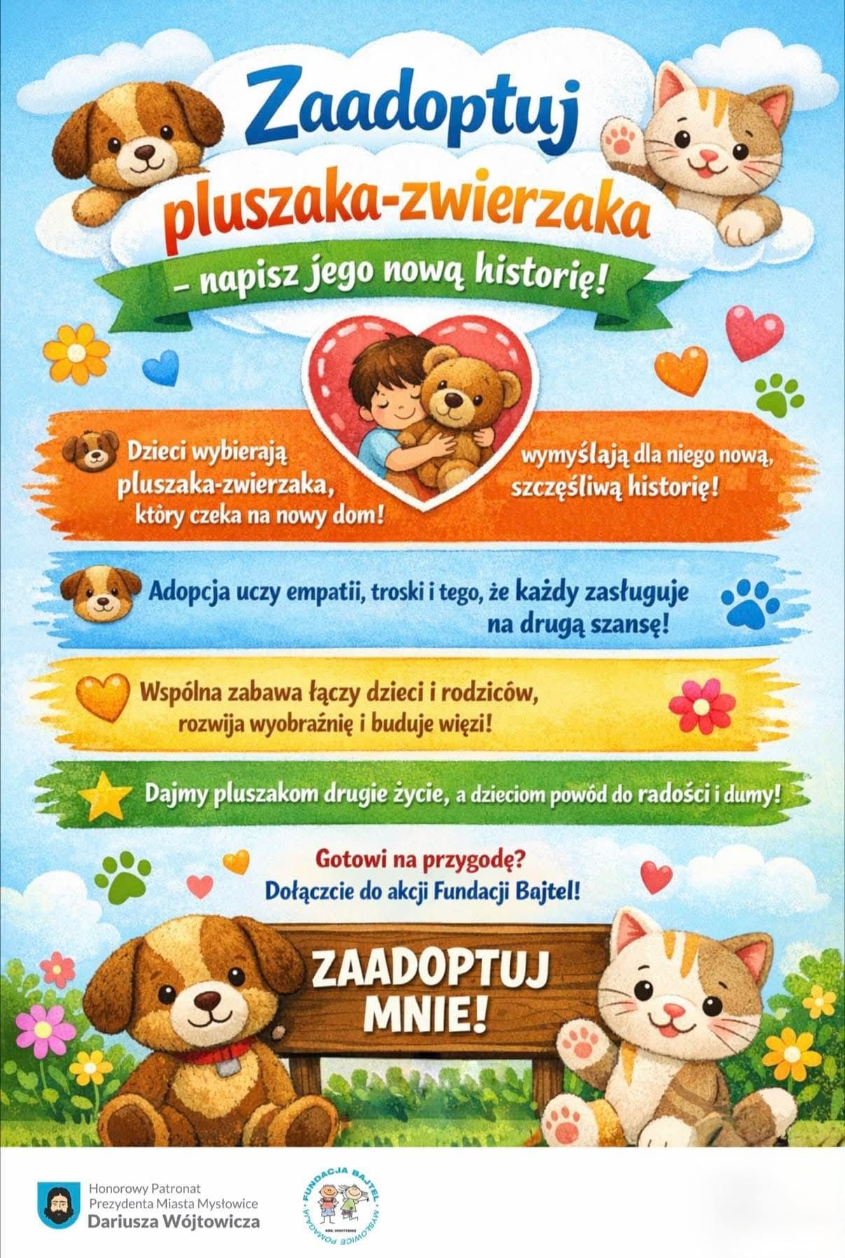 Zaadoptuj zwierzaka-pluszaka – daj mu nowy dom i napisz jego nową historię