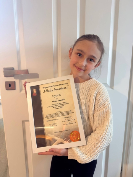 Laureatka konkursu Młody Amadeusz 