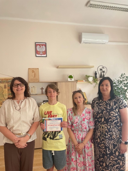 Wyróżnienie w Międzynarodowym Konkursie Matematycznym Kangur