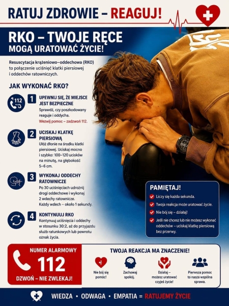Pierwsza pomoc na lekcjach edukacji dla bezpieczeństwa 